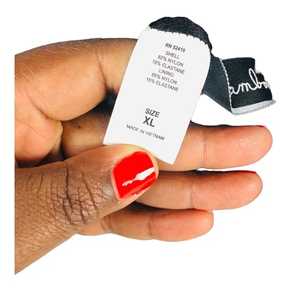 3857 2Bamboo VTG 80s Floral Swimsuit Bathing One Piece XL Padded Wireless - Picture 7 of 7